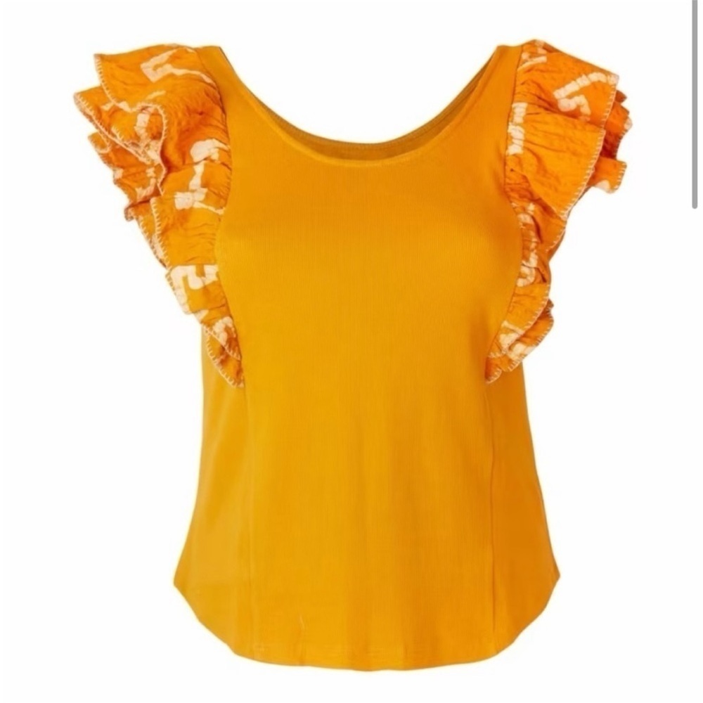 The Odell’s Connie Ruffle Boho Top - Picture 2 of 8